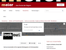 Tablet Screenshot of lookout.de